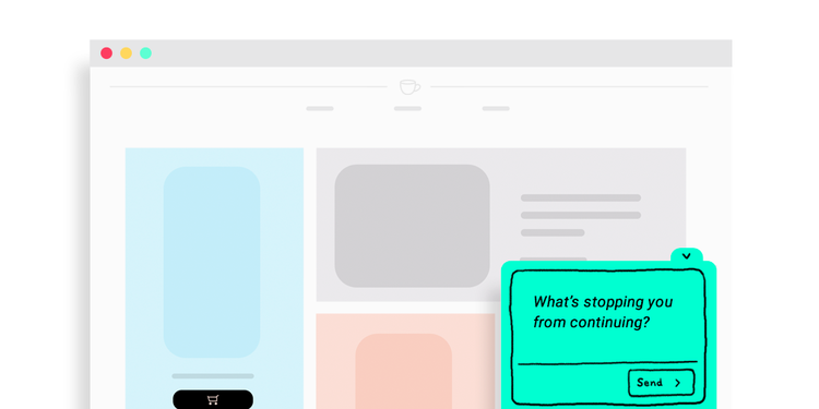 graphic of a popup survey