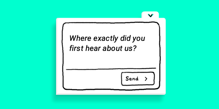 graphic representation of Hotjar customer feedback question