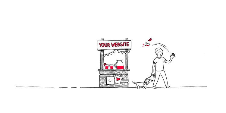 graphic representing users leaving your website