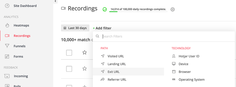 22-recordings-filter