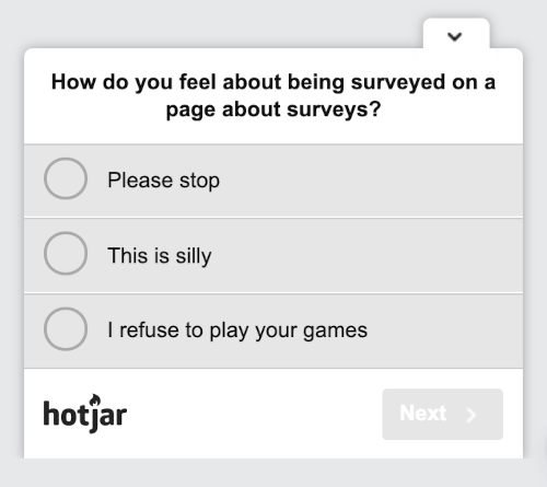 Hotjar-survey-example