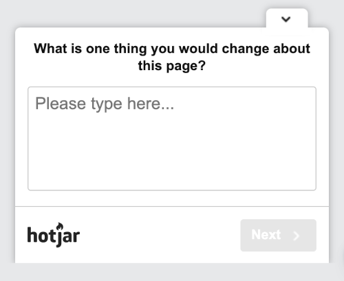 Hotjar-survey-open-ended