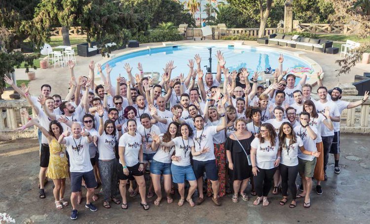 the Hotjar team in 2018