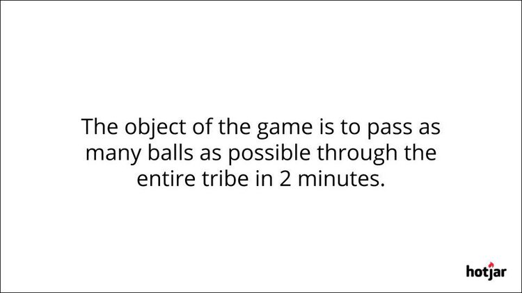 Hotjar team exercise objective