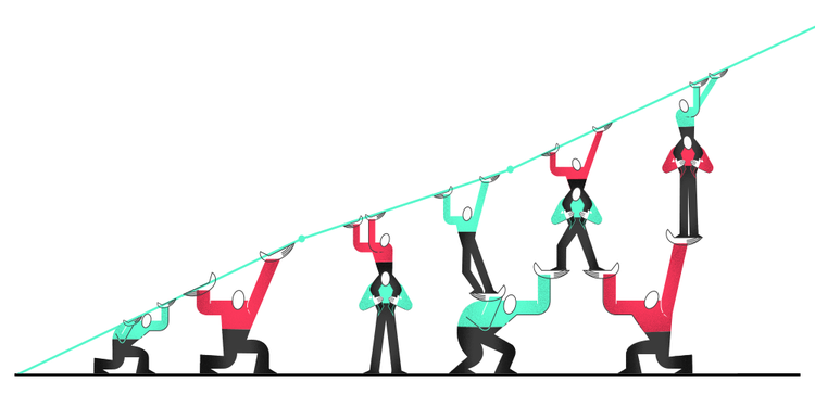 graphic representing Hotjar's growth