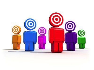 Visual representation of the concept of target audiences