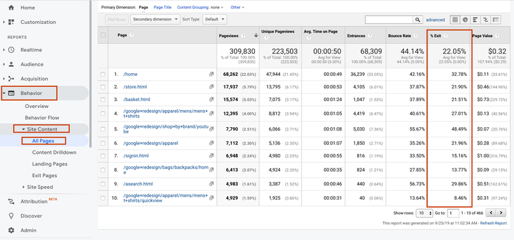 google-analytics-exit-rate