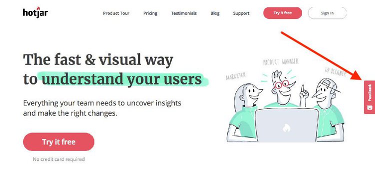 hotjar-homepage-survey