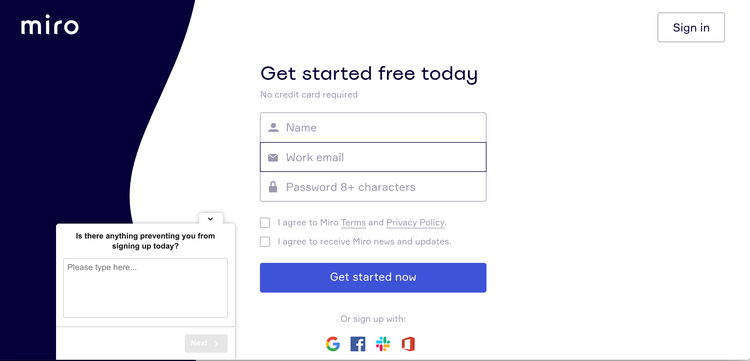example of a hotjar poll on miro