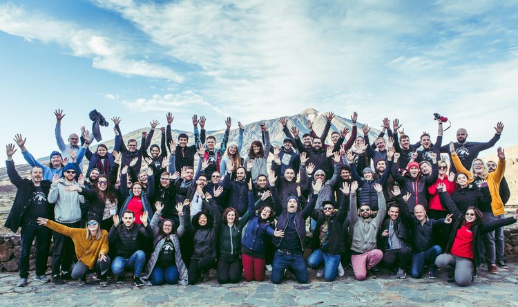 Hotjar team members in tenerife