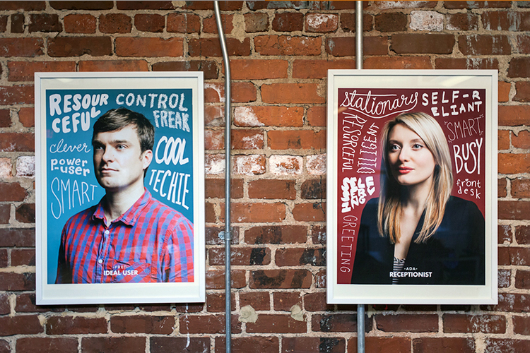 mailchimp's user persona wall art