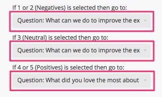 specific question based on answer sorting