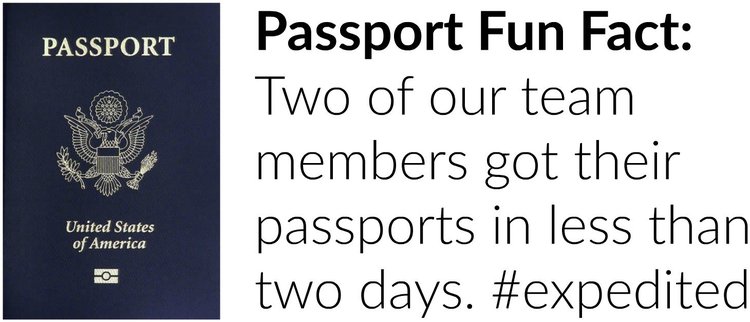screenshot of a Hotjar passport fun fact