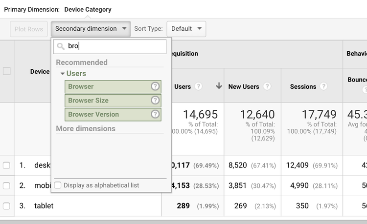 secondary-dimension-browser