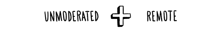 graphic representing unmoderated plus remote website testing