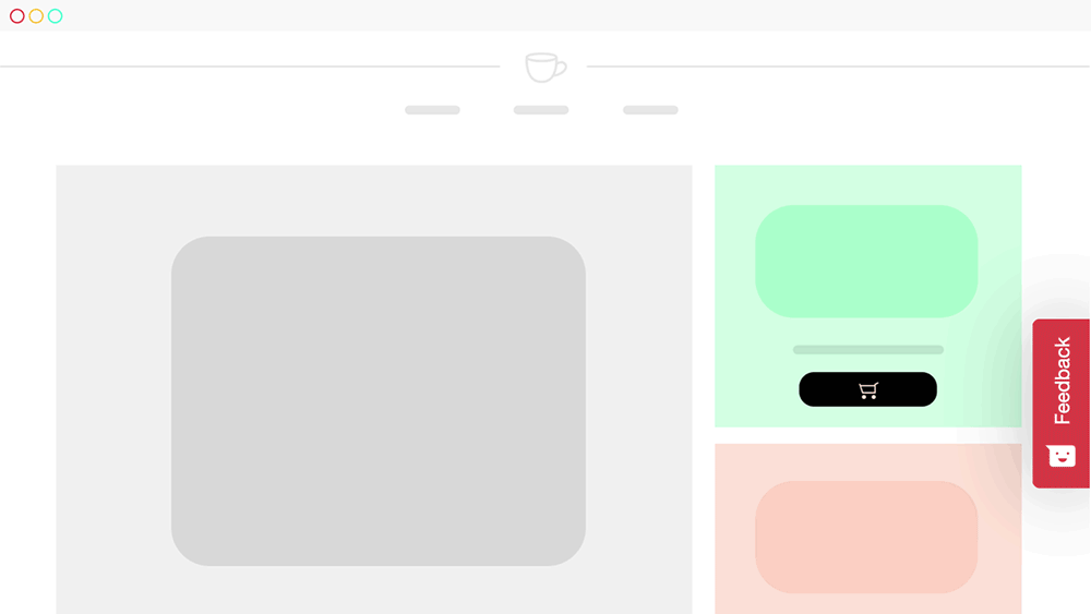 animation of instant feedback
